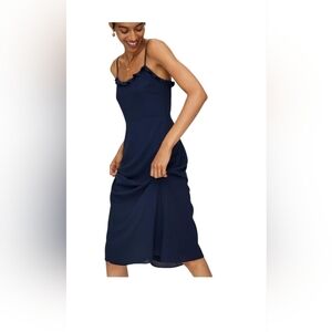 Wilfred Aritzia Philomene Midlength Crepe Cocktail Dress In 4